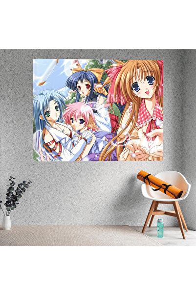 Deko Genç Uzun Saçlı Ve Mavi Gözlü Anime Karakterleri Bir Resim Için Poz Tema...