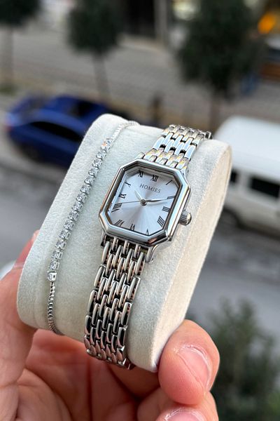 Homies Vintage Cut Women's Wristwatch - Small Case with Gift Box and Bracelet Hm 098753277