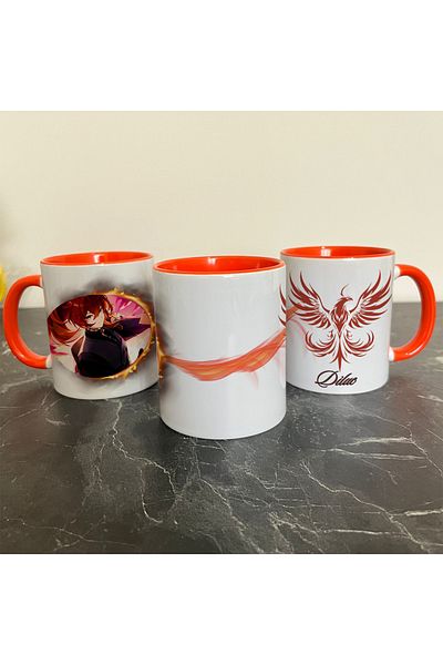 Kupabaskıcısı Genshin Impact Diluc Mug - Colorful Series