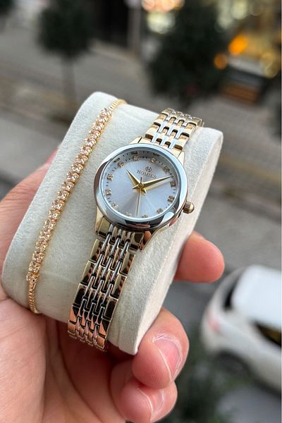 Homies Women's Watch with Vintage Stone Detail - Small Case, Gift Box and Bracelet Gift 8