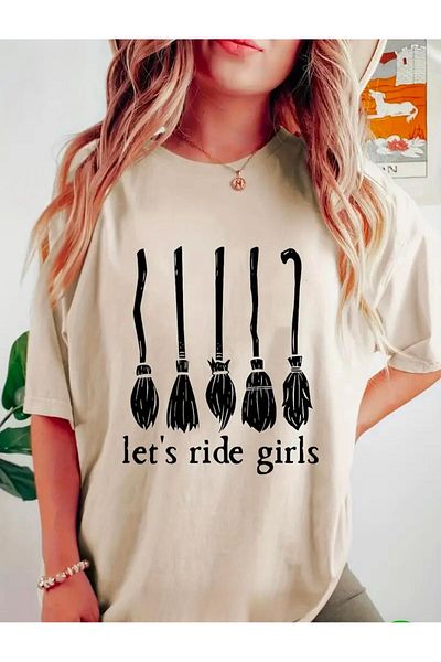 Medinenur LETS RIDE GIRLS BASIC T-SHIRT ΜΕ ΛΕΠΤΟΜΕΡΗ ΕΚΤΥΠΩΣΗ