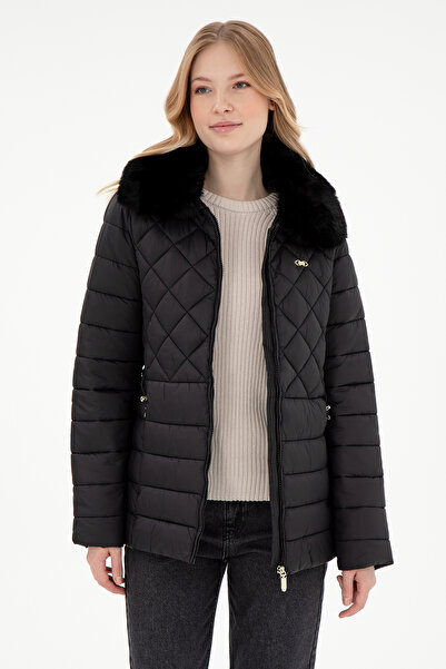 U.S. Polo Assn. Kadın Siyah Mont 50291021-VR046