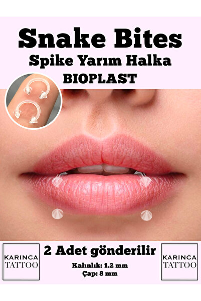 Karınca Piercing Snake Bites Piercing (2 adet)