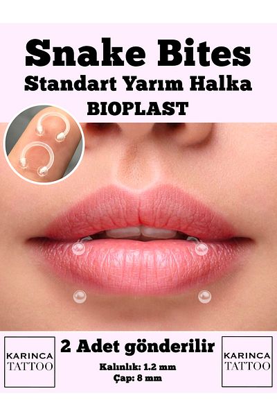 Karınca Piercing Snake Bites Piercing (2 Pcs)