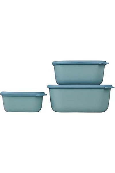 STOREMAX Cirqula 3 Piece Rectangular Set - Storage Container with Lid and Refrigerator