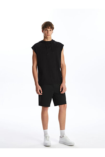 LC Waikiki Ανδρικό αθλητικό σορτς XSIDE ACTIVE Black Slim Fit