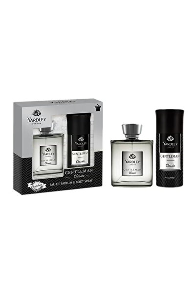YARDLEY عطر جنتلمان كلاسيك أو دو برفيوم ورذاذ للجسم 100 مل + 150 مل عبوة من ق...