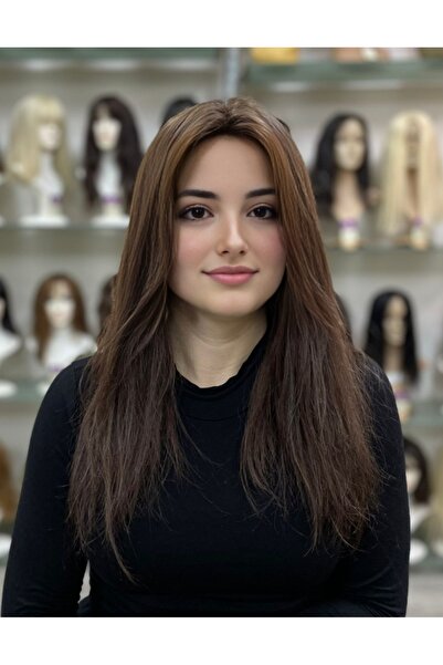 İsmet peruk Uzun Peruk Gerçek Saç Doğal Saç