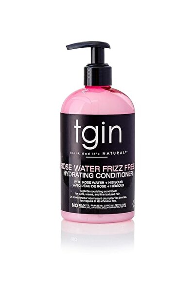 Tgin بلسم مرطب للشعر المجعد من Teigen Rosewater بسعة 13 أونصة سائلة (384 مل)