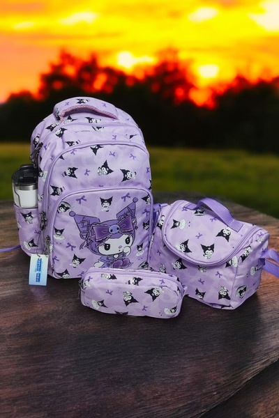 Kaptan Mavi Kulomi Karakter Desenli, Beslenmelik Ve Kalemlikli, Ilk Okul Sırt...