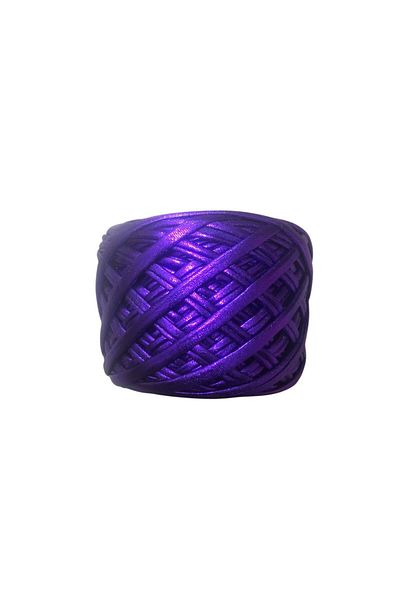 Yumuşakkeçe Metallic Glossy Combed Cotton Yarn - 60 Yards (120 g) for Crafts and Hobby