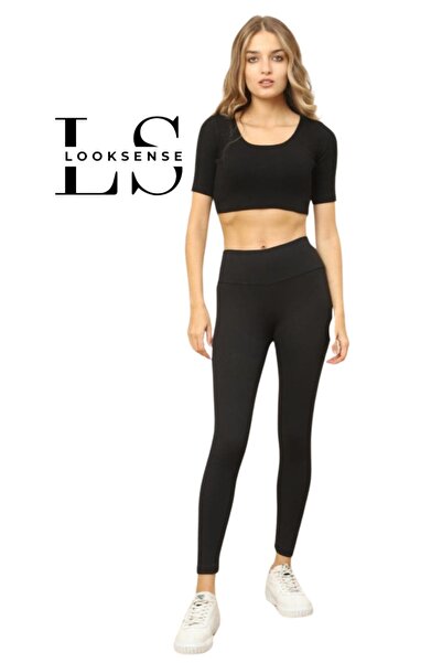 Looksense Дамски оформящ клин с висока талия и оребрена талия 01818