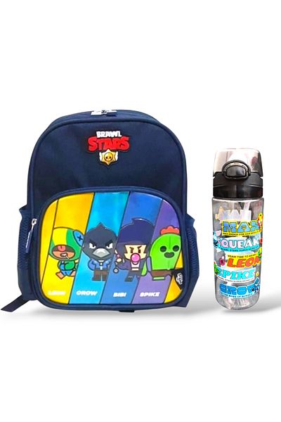 BRAWL STARS Set de 2 bucăți geantă de grădiniță și balon de apă de 500 ml DDCQ21962