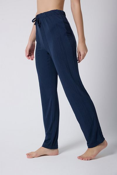 MY Wooft Navy Blue Summer Beach Wear Pareo Swimsuit and Bikini Top Pants