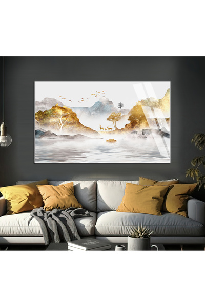 Harika bir ev HARİKABİREV | MODEL DE PEISAJ MONTAN ALB-ARĂNUȘE, CU TONURI MOA...