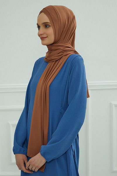 Aisha's Design شال قطني ممشط عملي متقاطع من الأمام، PS-40