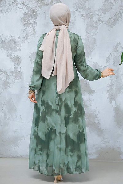 Neva Style Rochie hijab cu model kaki - 34469HK