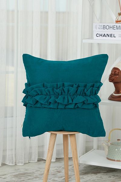 Aisha's Design Frilly Throw Pillow Cover,K-270