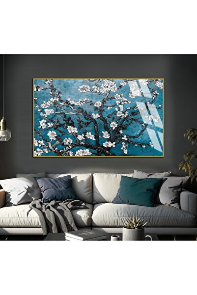 Harika bir ev HARİKABİREV | MODEL DE RAMURI DE ARBORE CU FLORI ALB-TURCOAZ | ...