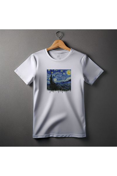 Ozzy Μπλουζάκι Unisex Starry Night Pattern 2 με ψηφιακή εκτύπωση