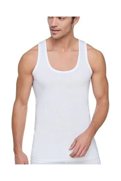 STİL E DİVERSO Tutku Men's 100% Cotton Combed Cotton Tank Top