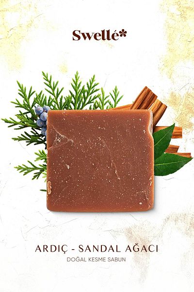 SWELLE Sandalwood Oil Juniper Tar Soap