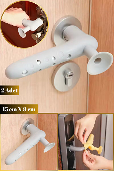 Hane Dostu 2 Adet Güçlü Vantuzlu Çarpışma ve Gürültü Engelleyici Kapı Stoperi