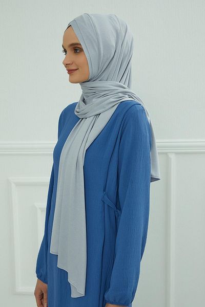 Aisha's Design شال قطني ممشط عملي متقاطع من الأمام، PS-40