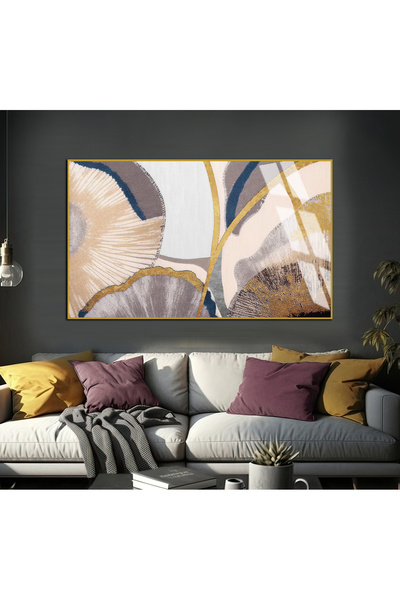 Harika bir ev HARİKABİREV | Model abstract în formă de cremă moale-aurie | TA...