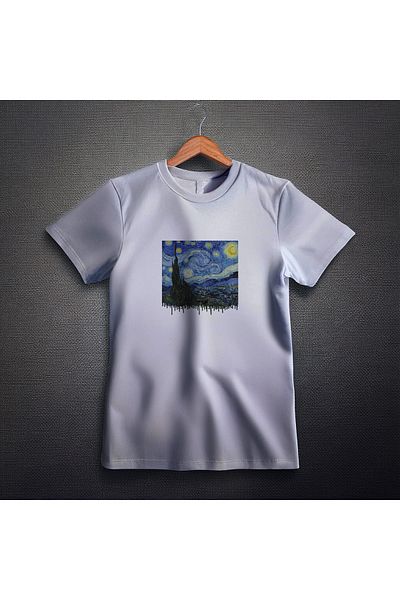 Ozzy Μπλουζάκι Unisex Starry Night Pattern 2 με ψηφιακή εκτύπωση