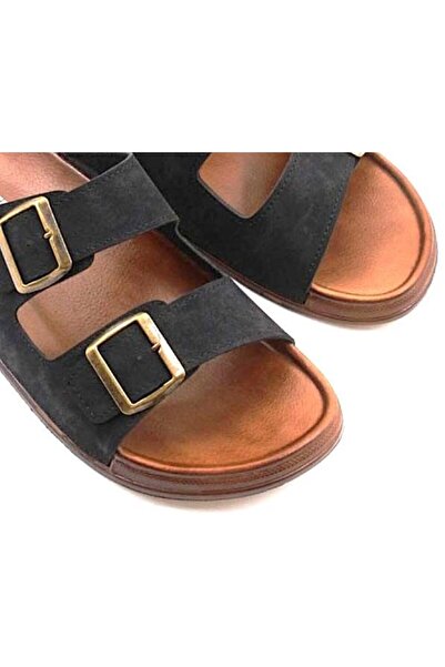 Pierre Cardin Pct-7411 Men's Double Banded Buckle Adjustable Casual Slippers