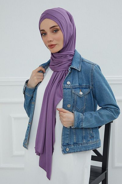Aisha's Design شال قطني ممشط عملي متقاطع من الأمام، PS-40
