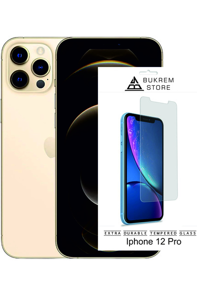 Store iPhone 12 Pro Compatible Full Covering Transparent Unbreakable Tempered...