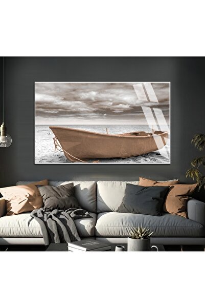 Harika bir ev HARİKABİREV | Model de barcă cu motor gri-crem, tip peisaj | TA...