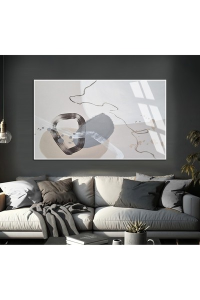 Harika bir ev HARİKABİREV | FORMĂ CU MODEL ABSTRACT BEJ-CREM-GRI 1 | TABLĂ DE...