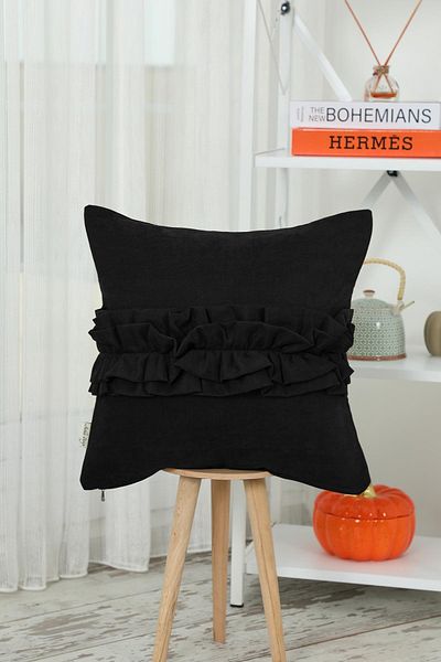 Aisha's Design Frilly Throw Pillow Cover,K-270