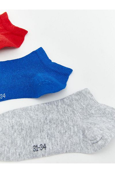 LC Waikiki LCW ECO Basic Girls Booties Socks 3-Pack