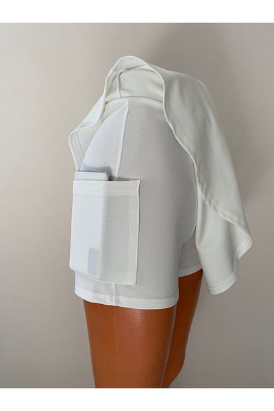 BRAVORİTE Fusta de tenis albă cu pantaloni scurți