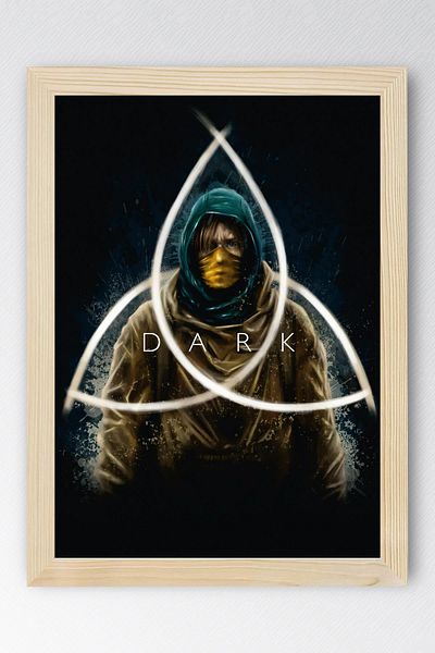 Saturn Tablou înrămat cu serie întunecată - Tablou poster