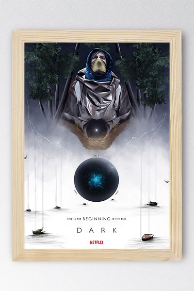 Saturn Dark Array Framed Painting - Poster Painting
