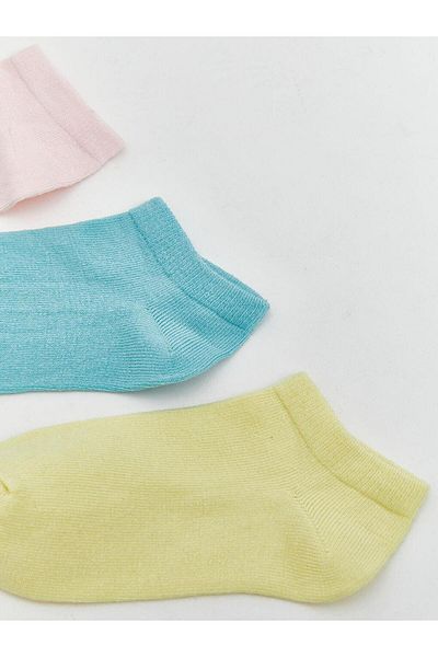 LC Waikiki LCW ECO Basic Girls Booties Socks 3-Pack