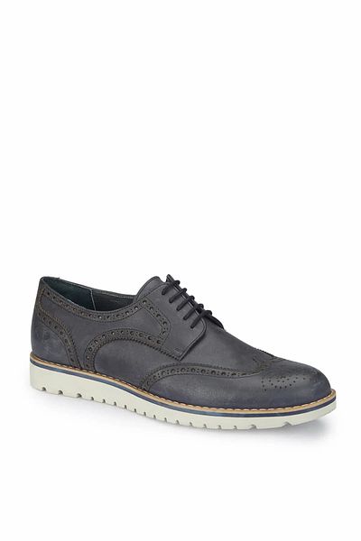 MERCEDES Mersedes Ashton Men's Classic Shoes - Navy Blue
