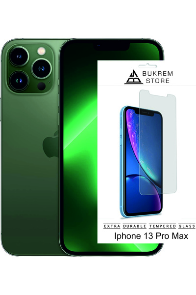 Store iPhone 13 Pro Max Compatible Full Covering Transparent Unbreakable Temp...