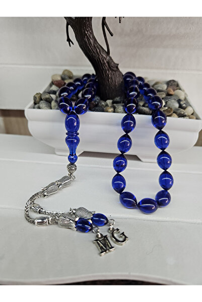 Zikir Tesbih Ateş Kehribar Tesbih, harfli Kişiye Özel Seri, Sıkma Kehribar Tesbih ,tespih Usta Işi Gümüş Kaplama