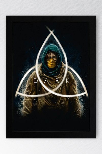 Saturn Tablou înrămat cu serie întunecată - Tablou poster