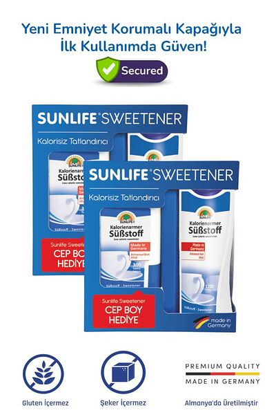 Sunlife Sweetener Sweetener Pocket Size Gift 1200 300 2 Pack