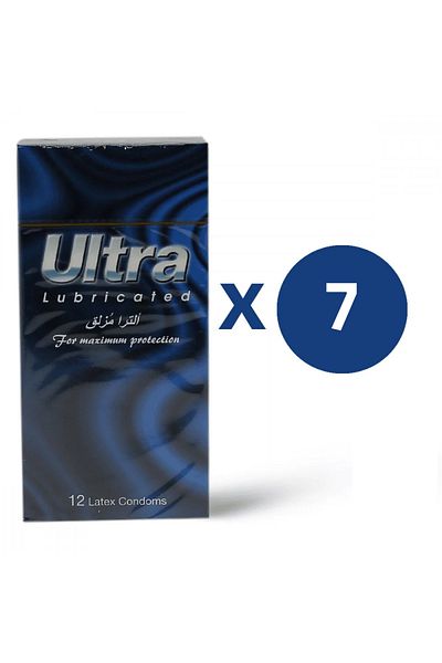 ULTRA Condoms Lubricated 12 Pieces ( 7 Piece )