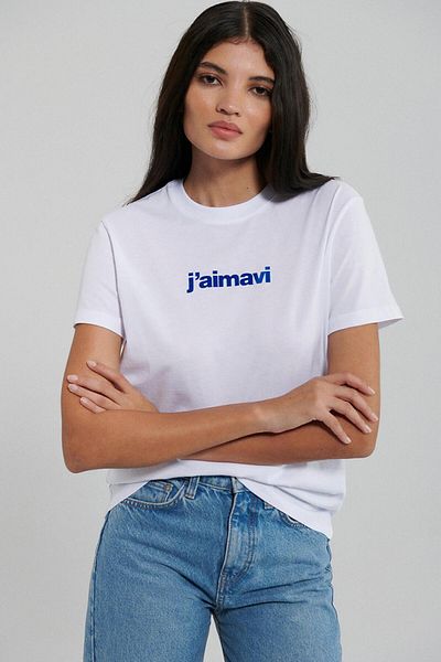 Mavi Alb pentru femei M 1612242 -620 Tricou imprimat