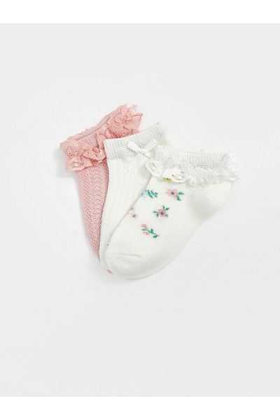 LC Waikiki LCW baby Flower Girl Бебешки ботуши Чорапи 3 бр