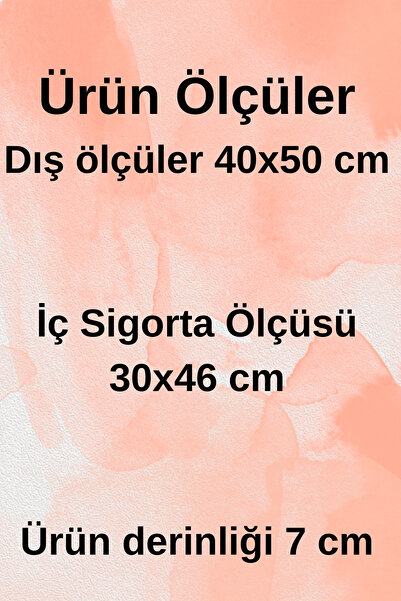 DEKORANLA Renkli 40x50 cm Elektrik Sigorta Saklama ve Düzenleme Kutusu